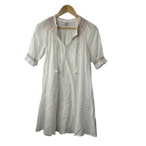 Madewell Rainbow Smocked Trapeze Dress Women's Size Small